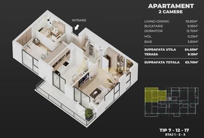 NOU 2 camere Popesti-Leordeni - 3