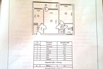 Etaj 3! Apartament 2 camere, Tatarasi, 53mp - 8