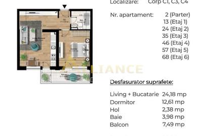 Apartament Tip Studio [ 750m Metrou Berceni ] - 7
