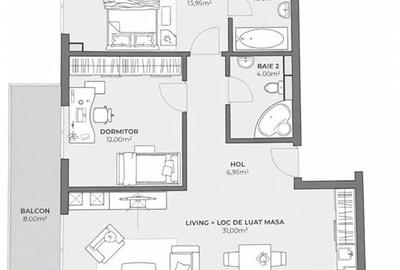 3 camere l Semifinisat l 2 Bai l 80 MP l str. Cosasilor - 1