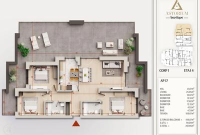 Apartament 4 Camere Premium cu Finisaje de Lux Comision 0% - 2