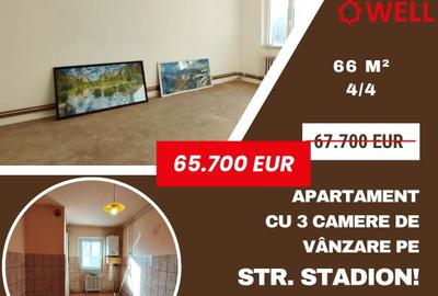 Apartament cu 3 camere de vânzare pe strada Stadionului! - 1