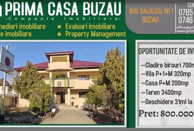 OPORTUNITATE DE INVESTITIE ~ CLADIRE BIROURI, DOUA CASE SI TEREN 3300MP