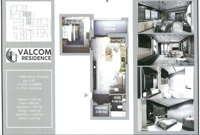 Valcom Residence Bartolomeu, Studio 2 camere, terasa 6.42mp, Comision 0% - 6