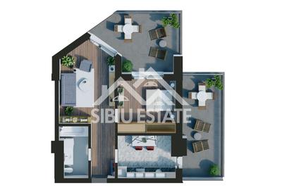 Apartament cu 2  camere-Design avangardist și confort contemporan - 10