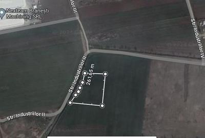 Teren de vanzare in zona industriala Branesti, Ilfov 4200 mp. - 1