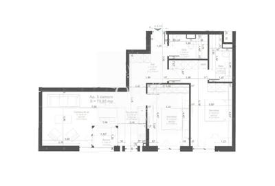 APARTAMENT 3 CAMERE SEMIFINISAT DE VANZARE | SOPORULUI IULIUS MALL | BLOC NOU - 1