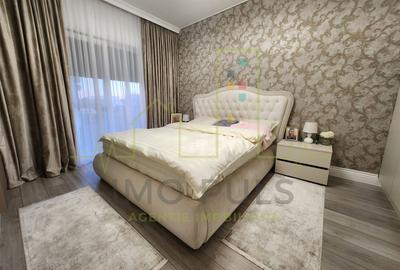 3 Camere. Etaj 1. Mobilat si utilat. 2 locuri de parcare. 2 Bai. 2 Balcoane - 4
