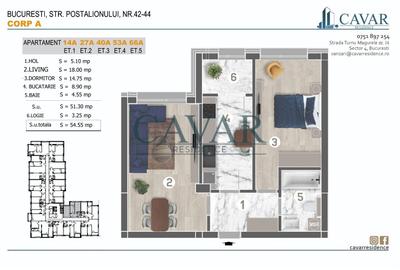 2 Camere 55 mp Proiect Cavar Residence Finalizat - 4