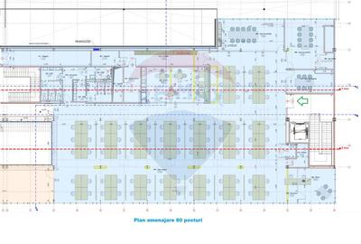 Spatiu de birouri 800 mp de inchiriat Central Comision 0% - 9