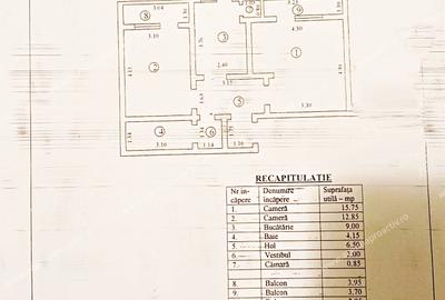 Apartament cu 2 camere decomandat, in zona Port, 3 balcoane! - 9