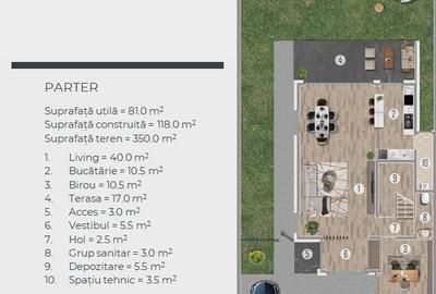 Vila Individuala Premium - 5 camere - Tunari - 11