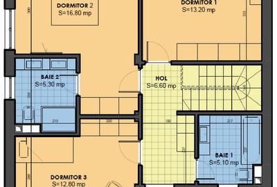 Vila Spatioasa cu 5 Camere si Curte generoasa 305 mp Domnesti - 18