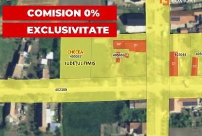 Teren Construcții intravilan de 1000 mp, în Checea