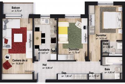 Apartament 3 camere, P + 3, Victory by Casa Nobel - 2