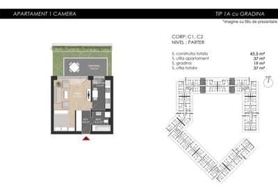 Studio 37mp SU + Gradina Proprie –Gata de mutare –Zona Mall Colosseum - 10