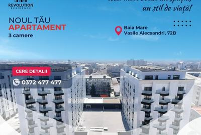 COMISION 0% - Ap. 3 camere - str.Vasile Alecsandri 72B, Baia Mare - 1