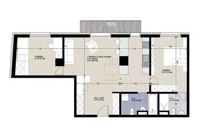 Apartament cu 3 camere spatios in bloc premium - 14
