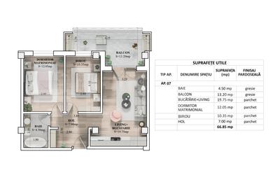 Apartament MODERN 3 camere intr un Complex Rezidential NOU la un SUPER PRET !! - 1