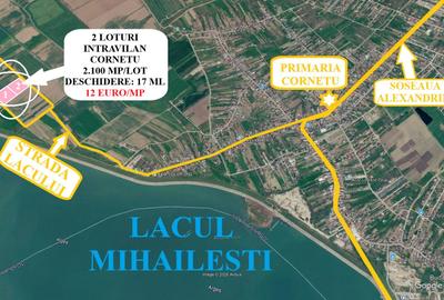 Proprietar – 2.100 mp/lot - Cornetu - Deschidere 17 ml - 2