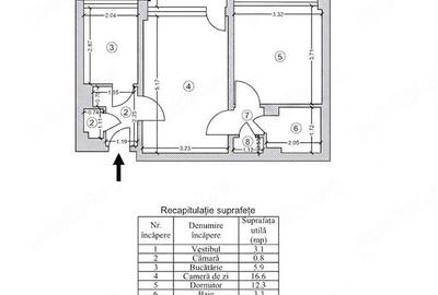 Apartament cu 2 camere semidecomandat în Parcul Circului