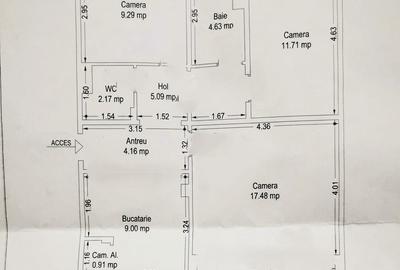 APARTAMENT 3 CAMERE .. decomandat..COMPLEXUL STUDENȚESC - 9