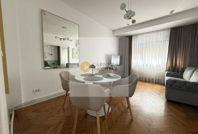 Apartament cu 2 camere nedecomandat, mobilat în Cișmigiu