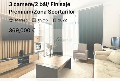 Apartament cu 3 camere semidecomandat, mobilat în Mărăști