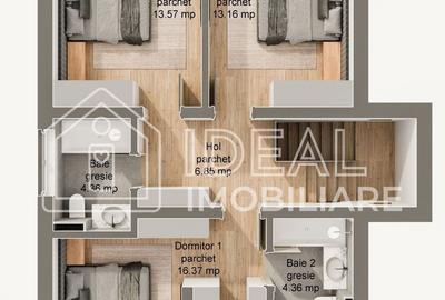 Casă individuală P + M – Șura Mare | 120 mp utili | 5 camere | Curte 262 mp - 7