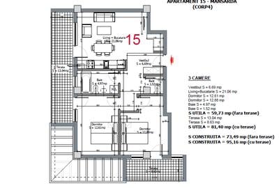 DEZVOLTATOR - Apartament 3 camere -constructie 2023- ultracentral