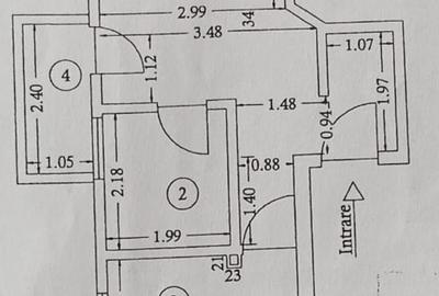 Garsoniera, zona Ostroveni, mansarda, 30 mp, mobilata, cu centrala proprie - 1