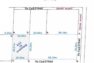 Mogosoaia, adiacent strazii Doinei, teren 603mp cu deschidere 20m, utilitati - 3