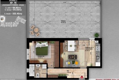 Neofort 50 Titan Metrou Costin Georgian Terasa mare ideal investitie - 17