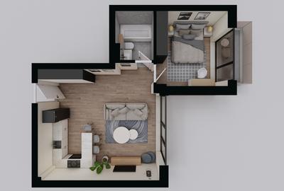 Apartament 2 Camere | 3m Înălțime | Ferestre Floor-to-Ceiling - AVANGARDE FOREST - 18