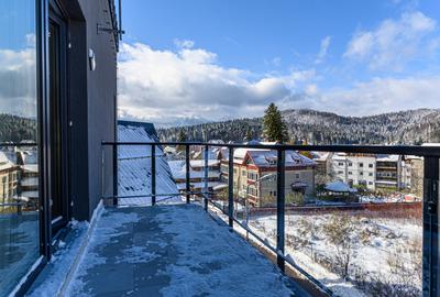 Apartament unic in PREDEAL – LUX, vedere la partie cu terasa si parcare - 17