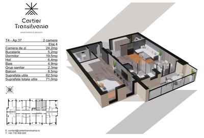 TRANSILVANIA RESIDENCE- CARTIER TRANSILVANIA, APARTAMENT 2 CAMERE - 17