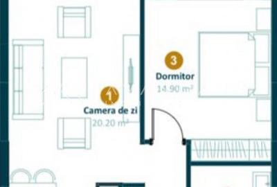 APARTAMENT 2 CAMERE | MOBILAT & UTILAT | GARAJ INCLUS |  INTRE LACURI - 11