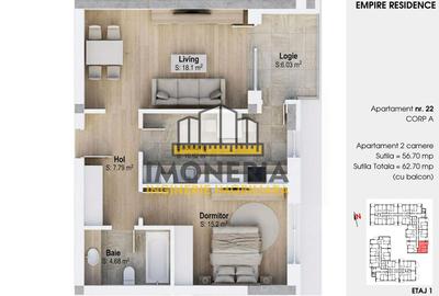 Empire Residence Tornadei 2 – Comision 0% – 2 camere spatioase, imobil premium - 21