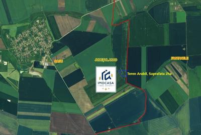 Teren extravilan de vânzare agricol, pășune, Sagu Jud. Arad, 5,42 ha - 4