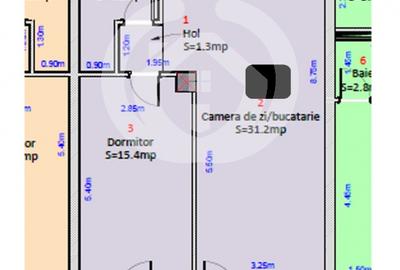 APARTAMENT 2 CAMERE | 53 MP | La cheie | Bloc cu lift - 11