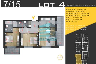 Apartament Generos 3 Camere 89 Mp, Zona Pallady, Metrou - 6