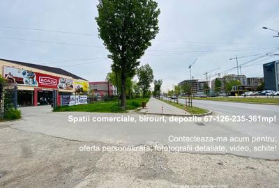 Spatii comerciale, birouri, depozite 67-126-235-361mp, zona Leroy Merlin