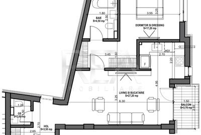 2 camere 2 bai la 8 min metrou Ultracentral - Mosilor - 9