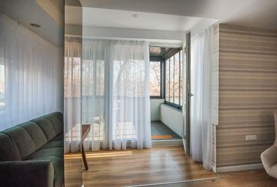 Aviatorilor ,stradal,3 camere,amenajat,mobilat si utilat ,terase,etaj 2/3, - 18