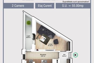 Apartament 2 Camere  Uverturii Militari BLOC NOU - 13