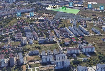 Teren de vanzare 592 mp, zona Grand Arena Mall – Postalionului, Sect.4 - 4