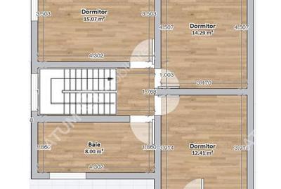 Casa cu 4 camere 2 bai si teren de 230 mp Selimbar - 8