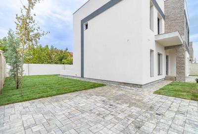 Casa individuala cu 5 camere. Aspect mediteranean. Teren 500 mp. Comision 0 - 11