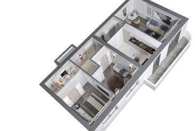 Apartament cu 3 camere decomandat în Nicolina