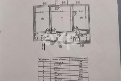 Apartament 2 camere  | Etaj 3 | Loc de parcare - 11